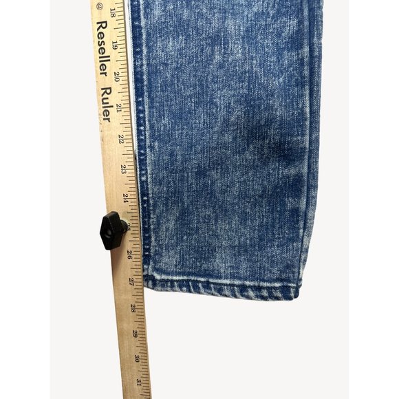 No Boundaries Jeans Womens 30/30 Blue Denim Distressed Straight Leg Pants Bottom - Picture 6 of 8